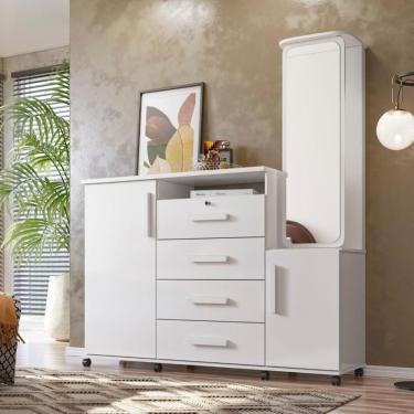 Imagem de Cômoda Copacabana 04 Gavetas e 02 Portas Lukaliam Móveis