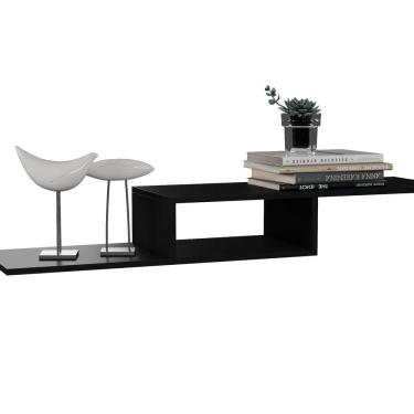 Imagem de Rack Suspenso para Tv 32 Polegadas 120cm X 30cm X 15cm Preto