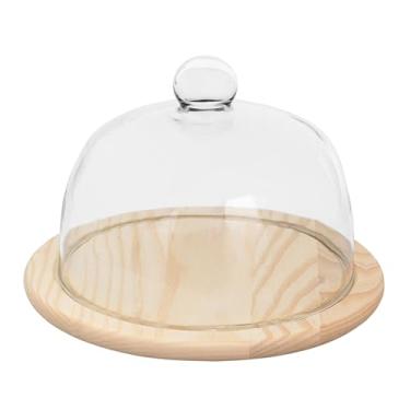 Imagem de Oxford Conjunto Com 1 Queijeira Em Madeira Com Tampa De Vidro Natural