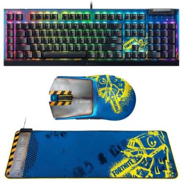 Imagem de Kit Razer Edition Fortnite Teclado + Mouse + Mousepad Chroma