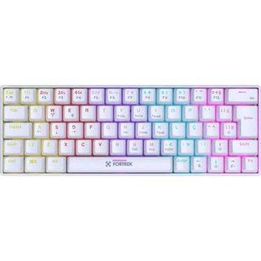 Imagem de Teclado Gamer Fortrek Gravity 65 Branco Switch Outemu Red