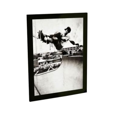 Imagem de Quadro Decorativo Skate Vertical Manobra Foto Decoração Poster Quarto Sala