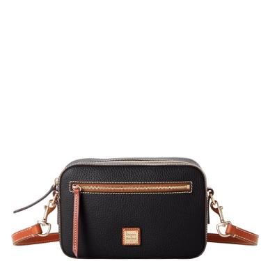 Imagem de Dooney & Bourke Bolsa transversal com zíper para câmera de grão de seixo, Preto, One Size