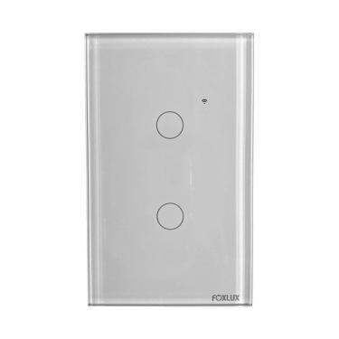 Imagem de Interruptor Inteligente Wifi 2 Botões Touch Bivolt Foxlux