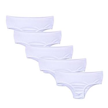 Imagem de Kit 5 Calcinhas Infantil Criança Algodão Cotton Kids - Polo Basic, P, 