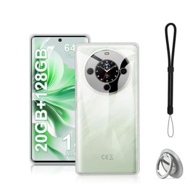 Imagem de NOUKAJU Capa para Fossibot S3 Pro, capa protetora de TPU, função de suporte, suporte ajustável, antiqueda, à prova de choque, capa protetora para Fossibot S3 Pro (transparente)