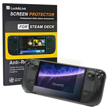 Imagem de Luck&Link [Protetor de tela AR antirreflexo projetado para Steam Deck/Steam Deck OLED, definição ultra alta/reduz reflexo/melhora a transparência da tela. Vem com kits de ferramentas, pacote com 3 (AR