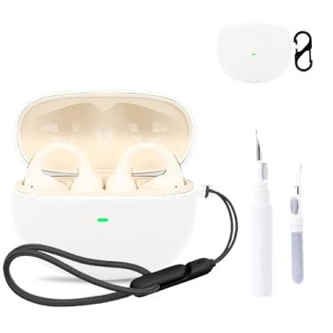 Imagem de Capa protetora para fone de ouvido Baseus Bowie MF1, capa protetora para fone de ouvido NOUKAJU (com mosquetão + cordão + caneta de limpeza) à prova de quedas, à prova de choque, capa protetora para