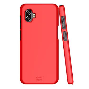 Imagem de Wireless PROTECH Capa protetora de acabamento suave Slimline compatível com Samsung Galaxy XCover6 Pro modelo de telefone SM-G736 (vermelho)