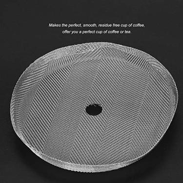 Imagem de Filtro de Imprensa Francesa, Substituição de Aço Inoxidável da Tela da Malha do Filtro de 5 Pces para o café Livre do Resíduo da Máquina de café da Imprensa Francesa de 350ml