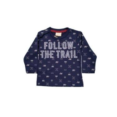 Imagem de Camiseta Bebe Tamanho P / M / G Manga Longa Menino Milon/Kyly/Elian - 