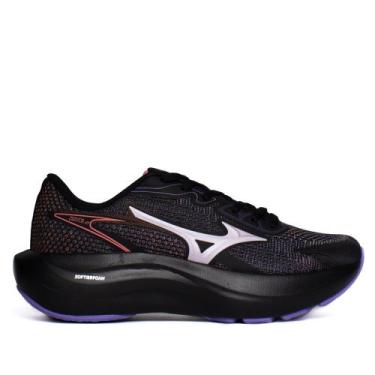 Imagem de Tênis Feminino Mizuno Virtue 2 Amortecimento Leve Preto/Roxo, Preto, R