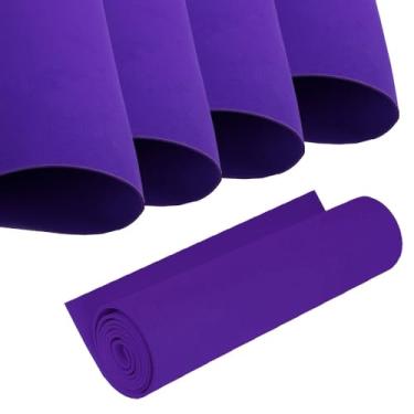 Imagem de SKYPRO 5 peças de rolo de espuma de espuma vinílica acetinada roxa profunda de 40 cm x 40 cm para artesanato em sala de aula quadro de avisos recortado, decoração de casamento, projetos DIY (2 mm de