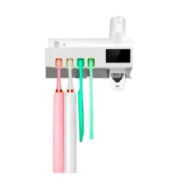 Imagem de Dispenser Automático Pasta De Dente + Suporte De Escovas Uv - START PR