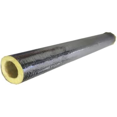 Imagem de Oise-reducig Ad Soud-absorbig Glass Wool Tube Shell, Lã De Rocha Soudproof Ad Atifreeze Isulatio Tube, 48mm