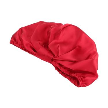 Imagem de Generic Capinho de Cabelo, Elaboração de Borracha Capinho de Seda Capacete Absorvente para a Pele Sensível (Vermelho)