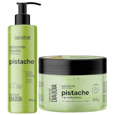 Imagem de Kit Sabonete Liquido + Esfoliante Corpo E Rosto Labotrat Dia A Dia Cheiro De Fruta Pistache 300g