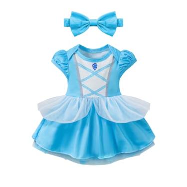 Imagem de Fantasia infantil de princesa para meninas, vestido de Halloween com faixa de cabeça, #18, 3-6 Months