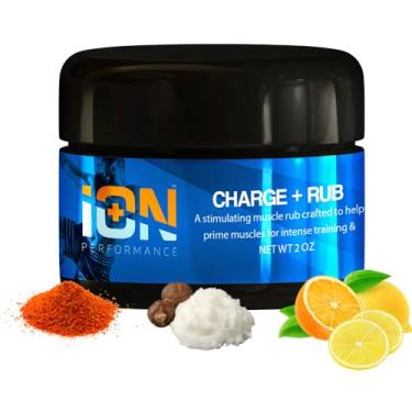 Imagem de iON Performance Aquecimento Para Atletas Com Creatina Muscular, Pimenta Caiena, Creatina, Manteiga De Karité E Óleo Essencial Laranja. Perfeito Massagem Pré-Jogo, Pernas, Costas Preparação Corridas