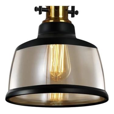 Imagem de Lustre Pendente Blumenau Vintage Soho Âmbar e Preto E27 127/220v