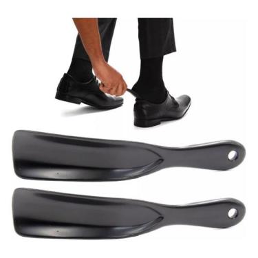 Imagem de Kit 2 Calçadeiras Para Sapatos E Tênis Em Geral Cor Preto - Shoesmaker