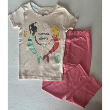 Imagem de Pijama Infantil Menina Com 2 Peças Sereias Carters, 7