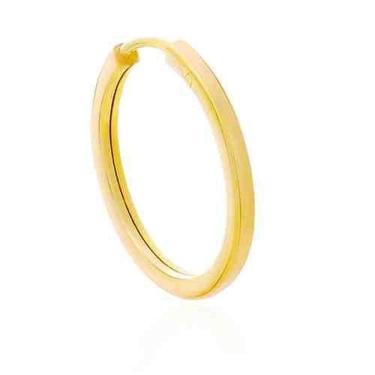 Imagem de Brinco Argola 13 Mm Redondo Ouro Dourado Brx0305