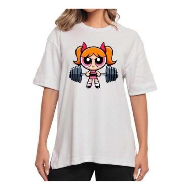 Imagem de Camiseta Oversized Longa Treino Fitness Florzinha-Feminino