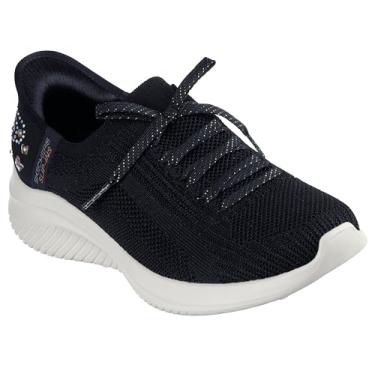 Imagem de Skechers Tênis feminino Ultra Flex 3.0-Butterfly Dream Hands Free Slip-ins, Preto=preto, 40