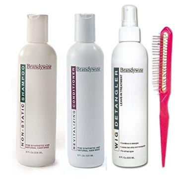 Imagem de Brandywine Produtos sintéticos e para cuidados com o cabelo humano (227 g Shamp, Cond and Leave-In Detangler)