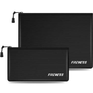 Imagem de Bolsa de documentos à prova de fogo, 2 pacotes de 13,4 x 10" e 11 x 6"