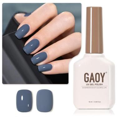 Imagem de Verniz de unhas GAOY Blue Gel 16mL Soak Off UV Light 1271 Blue