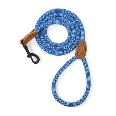 Imagem de Dog Rope Leash Mile High Life Mountain Climbing azul e branco