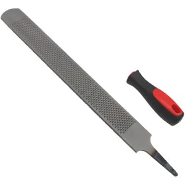 Imagem de Garra de casco de 35 cm, lixa de ferradura com alça de borracha, ferramenta de arquivo de ferrador de aço carbono, adequada para cascos de cavalo/cabra/vaca/burro/animal