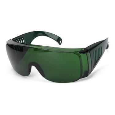 Imagem de Xixian Óculos de Proteção, óculos de Segurança de óculos de Proteção a Verde/Vermelho Acessórios Industriais para Filtro de Luz, Estojo de óculos Independentes, Aparência Fina de Obra, (Verde)