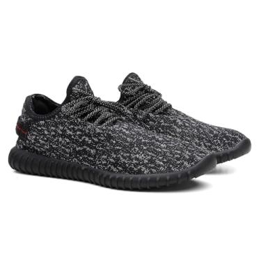 Imagem de Tênis Masculino Caminhada Yzi Esporte Leve (Preto, BR, Adulto, Numérico, 40)