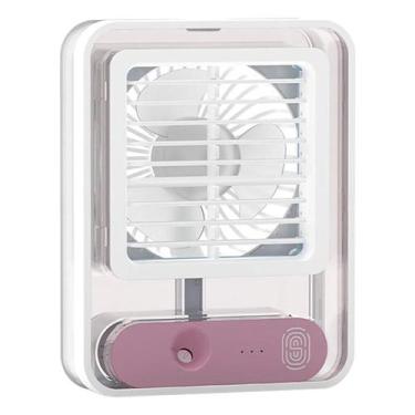 Imagem de Mini Ventilador De Mesa Silencioso Umidificador Led Ar Fesco - Relet