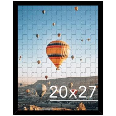 Imagem de Porta-retratos JCJMY 20x27cm preto para quebra-cabeças, foto de pôster