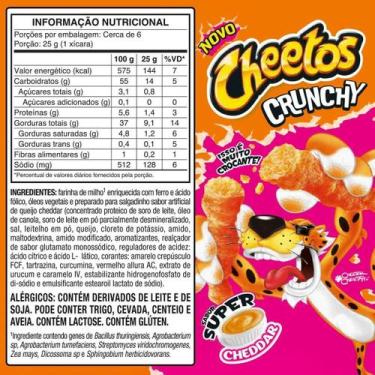 Imagem de Salgadinho De Milho Cheetos Crunchy Super Cheddar 160g