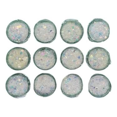 Imagem de Glitter Encapsulado Para Decoração Unhas 12 Unid Gliter - zem, E