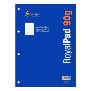 Imagem de Refil Fichário Royal Paper 90g RoyalPad Pautado 80 Folhas