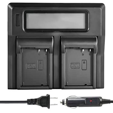 Imagem de DSTE Carregador de bateria DMW-BLC12 DMW-BLC12PP com compartimento duplo compatível com Lumix DC-FZ1000 II DC-G95 DMC-GX8 DMC-G5 DMC-G6 DMC-G7 DMC-G85 DMC-GH2 DMC-FZ200 DMC-FZ300 DMC-FZ1000 DMC-FZ1000