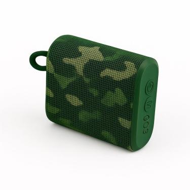 Imagem de Mini Caixa De Som Bluetooth Go3 Portátil 5w Camuflada à Prova D’água Usb - Verde Camuflado