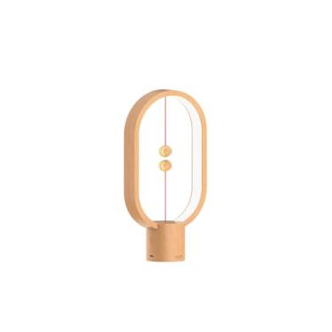 Imagem de Xhope4u Lâmpadas de quarto – Mini lâmpada de equilíbrio, luminária de cabeceira, luminária de mesa de cabeceira, plugue de brilho de 3 níveis, luz noturna para casa, escritório, dormitório