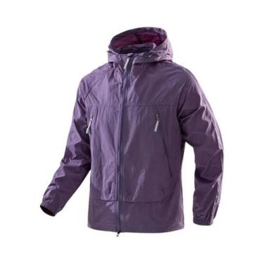Imagem de Jaqueta Corta-vento Masculina Com Capuz UPF50+, Ultraleve, Com Zíper, 