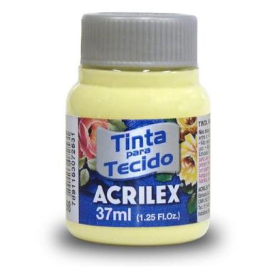 Imagem de Tinta de Tecido Acrilex 37 ml Amarelo Bebe Ref. 808