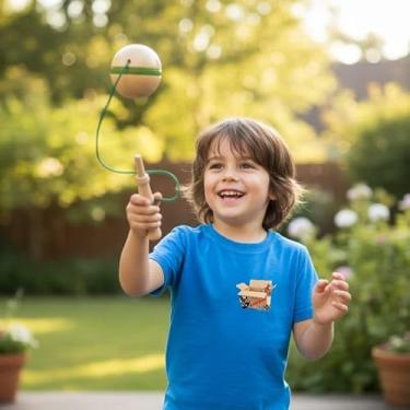 Imagem de Brinquedo Pedagógico Educativo Em Madeira Biloque/Bilboque