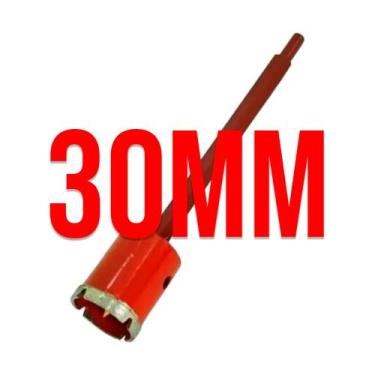 Imagem de Serra Copo Diamantada Piso Porcelanato com Haste Golfield 20mm 25mm 30