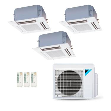 Imagem de Ar-Condicionado Multi Split Inverter Daikin 24.000 (3x Evap Cassete 4 Vias 9.000) Quente/Frio 220V