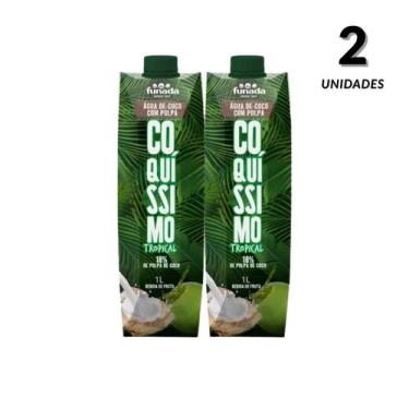 Imagem de Água De Coco com Polpa Coquíssimo Funada 1 litro - 2 unid